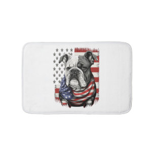 ALL AMERICAN DOG-lovers english bulldog  Bath Mat