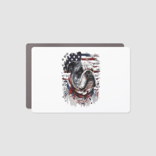 ALL AMERICAN DOG-lovers english bulldog  Car Magnet