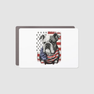 ALL AMERICAN DOG-lovers english bulldog  Car Magnet