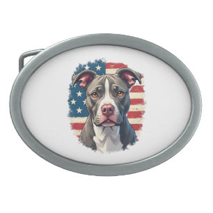 ALL AMERICAN DOG-lovers pit bul (1) Belt Buckle