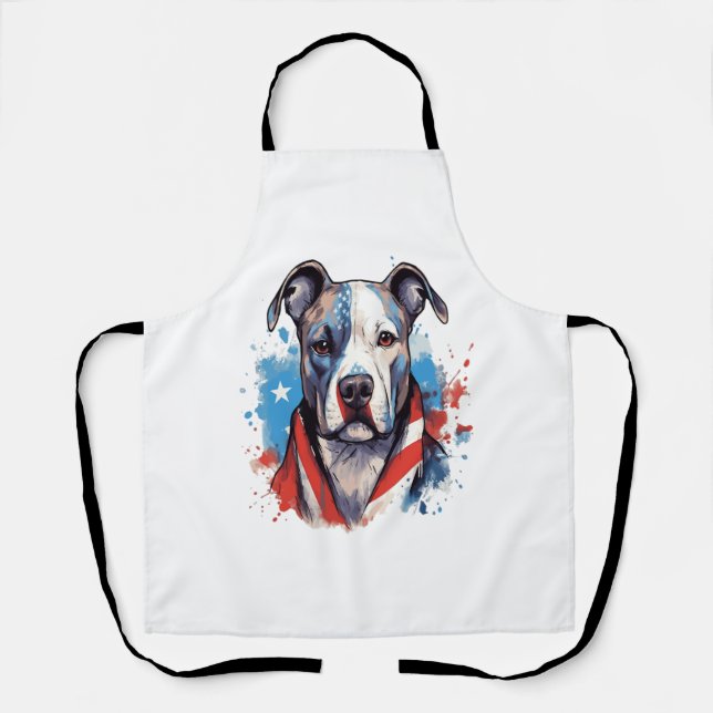 ALL AMERICAN DOG-lovers pit bull 2 Apron (Front)