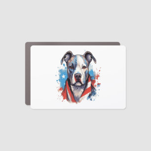 ALL AMERICAN DOG-lovers pit bull 2 Car Magnet