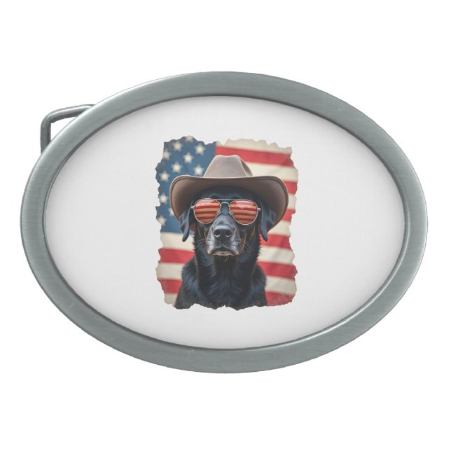 ALL AMERICAN DOG-lovers pit bull  (3) Belt Buckle (Front)