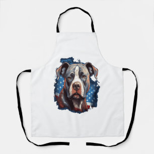 ALL AMERICAN DOG-lovers pit bull  Apron
