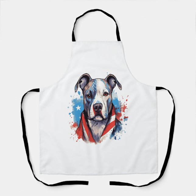ALL AMERICAN DOG-lovers pit bull  Apron (Front)