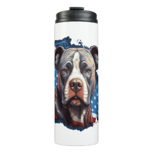 ALL AMERICAN DOG-lovers pit bull Thermal Tumbler