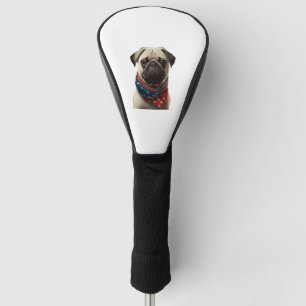 ALL AMERICAN DOG-lovers Pug 2 Golf Head Cover