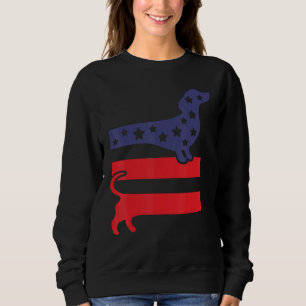 All American Dog Mom Dog Dad 4th Of July USA Flag  Sweatshirt
