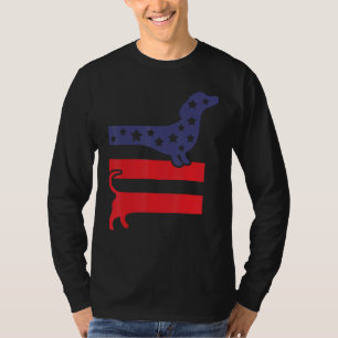 All American Dog Mom Dog Dad 4th Of July USA Flag  T-Shirt