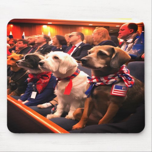All American Dogs + Puppies Laptop Desktop Tablet Mouse Pad