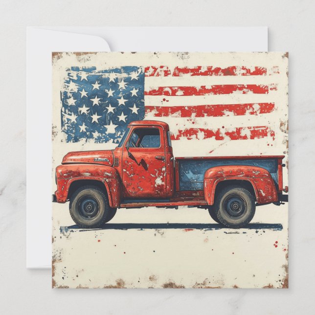 All-American Dream: Vintage  Glory Holiday Card (Front)