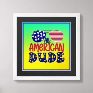 All American Dude-32286 Framed Art