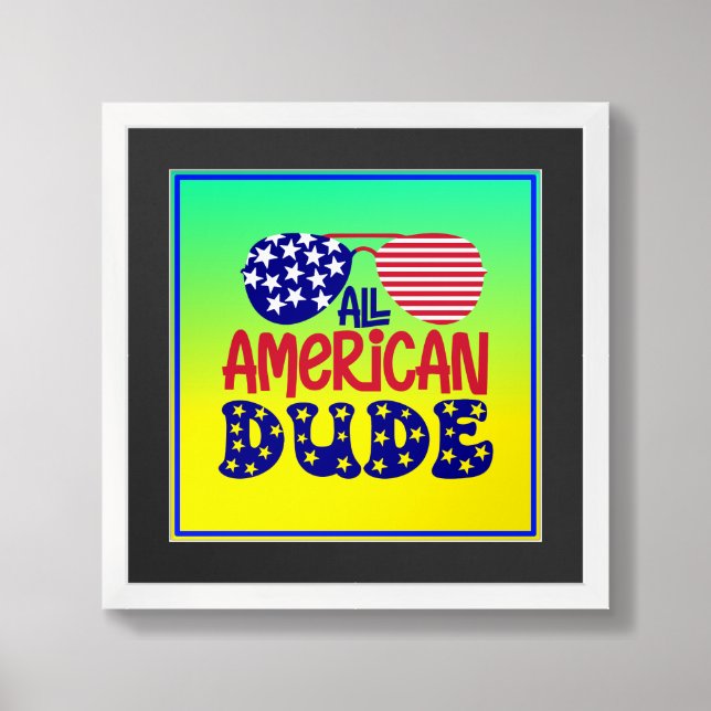 All American Dude-32286 Framed Art (Framed Front)