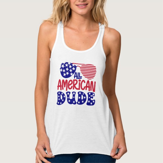 All American Dude-32286 Tank Top (Front)