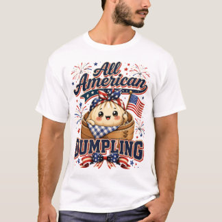 All American Dumpling, Patriotic Food Graphic T-Shirt