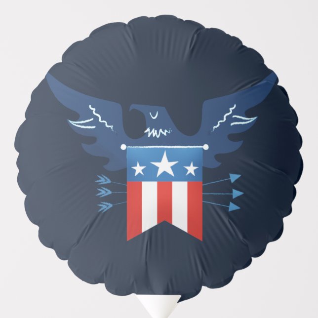All American Eagle & Flag Patriotic Balloon (Front)
