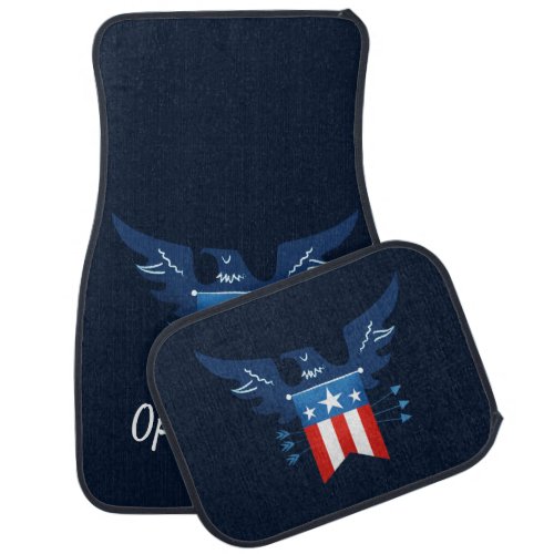 All American Eagle  Flag Patriotic Car Floor Mat