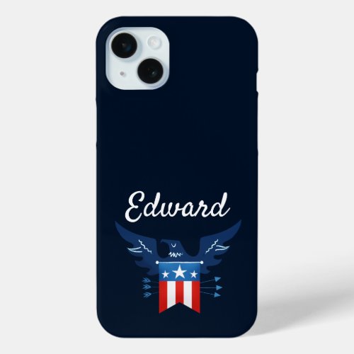 All American Eagle  Flag Patriotic iPhone 15 Plus Case