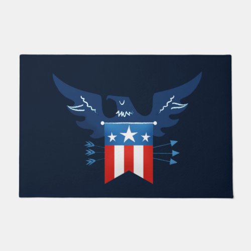 All American Eagle  Flag Patriotic Doormat