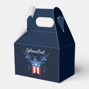 All American Eagle & Flag Patriotic Favor Boxes
