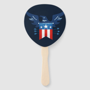 All American Eagle & Flag Patriotic Hand Fan