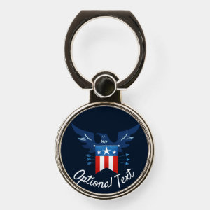 All American Eagle & Flag Patriotic Phone Ring Stand