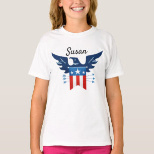 All American Eagle & Flag Patriotic T-Shirt