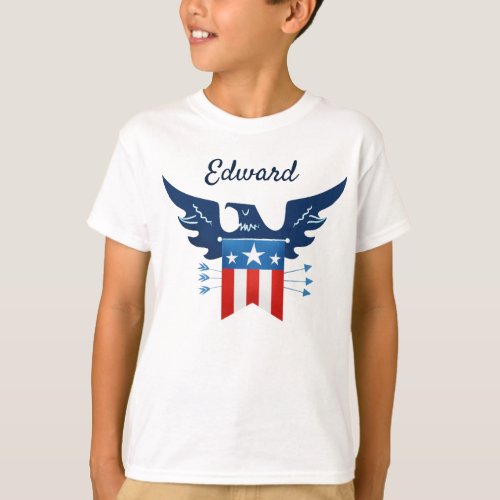 All American Eagle  Flag Patriotic T_Shirt