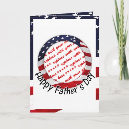 All American Fathers Day Frame Card