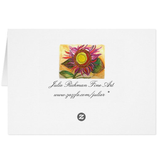 All American Flower Card (Back Horizontal)