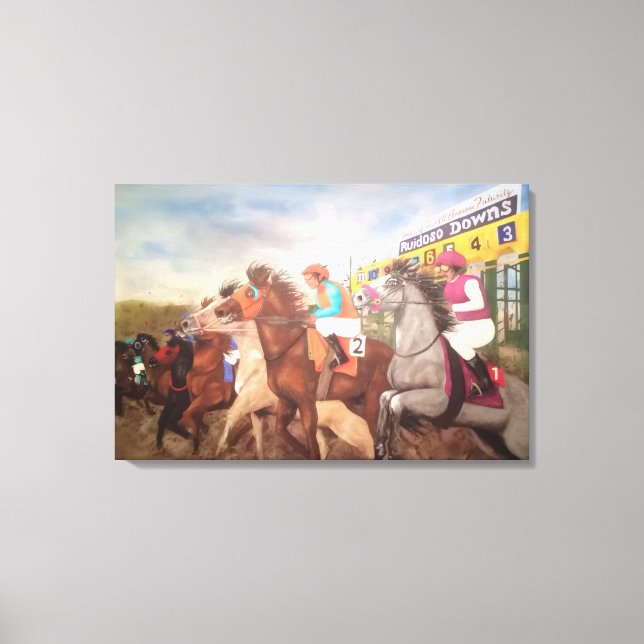 All American Futurity Horse Racing Canvas Print (Front)