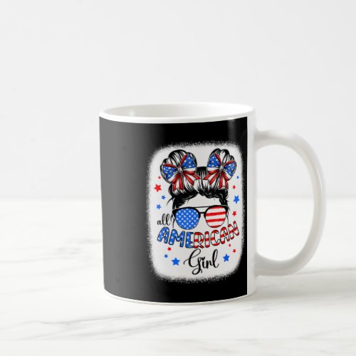 All American Girl 4th Of July Shirt Daughter Messy Coffee Mug