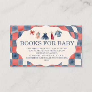 All American Girl Baby Shower Books for Baby Card
