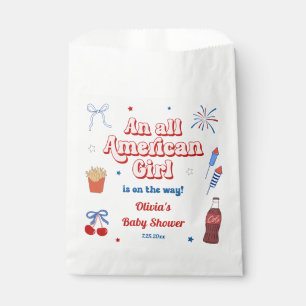 All American Girl Baby Shower Favor Bag