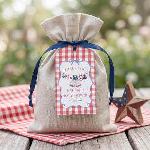 All American Girl Baby Shower Gift Tags
