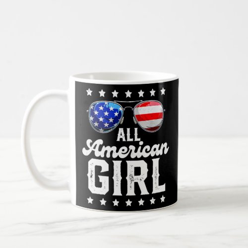 All American GIrl Funny 4th of July  Coffee Mug