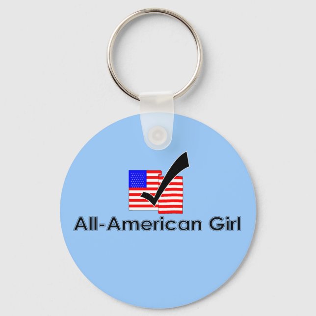 All-American Girl Keychain (Front)