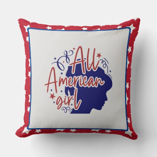All American Girl Lumbar Pillow
