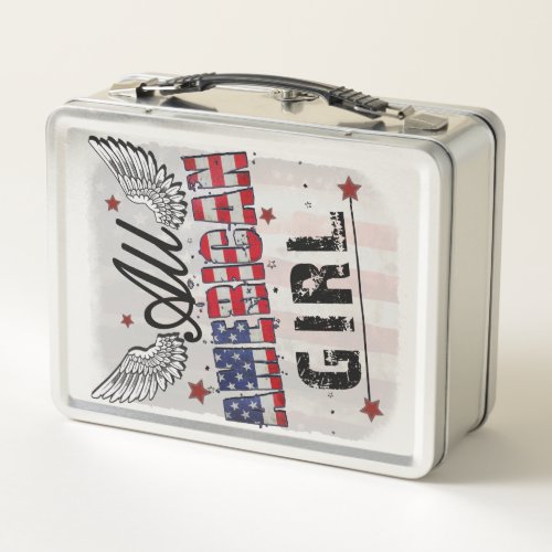 All American Girl Metal Lunch Box