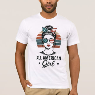 All American Girl Patriotic T-shirt