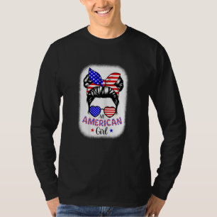 All American Girls 4th of July Bleached Shirts Dau