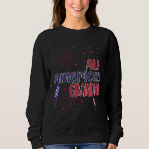 All American Grandma Proud USA Independence Day 4t Sweatshirt
