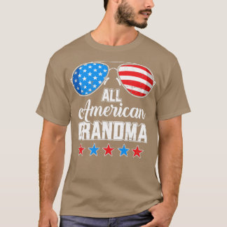 All american grandma US flag for matching 4th of J T-Shirt