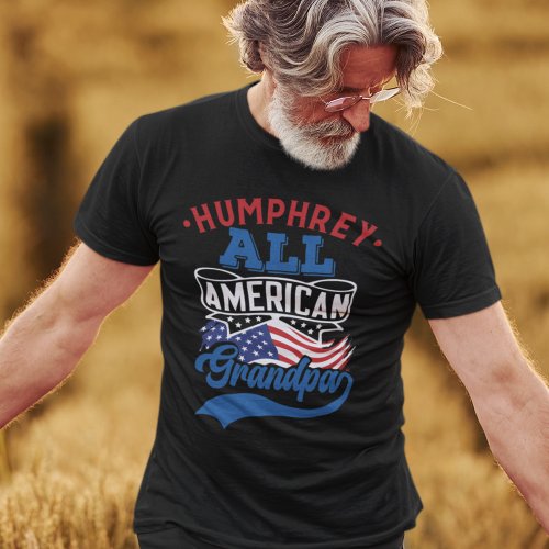All american grandpa 4th july patriotic family T_Shirt