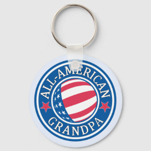 All-American Grandpa Keychain