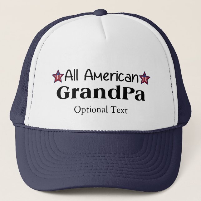 All American Grandpa Trucker Hat (Front)