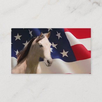 All American Horse Business Card by horsesense at Zazzle