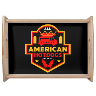 All American Hotdogs Foodies    Serving Tray