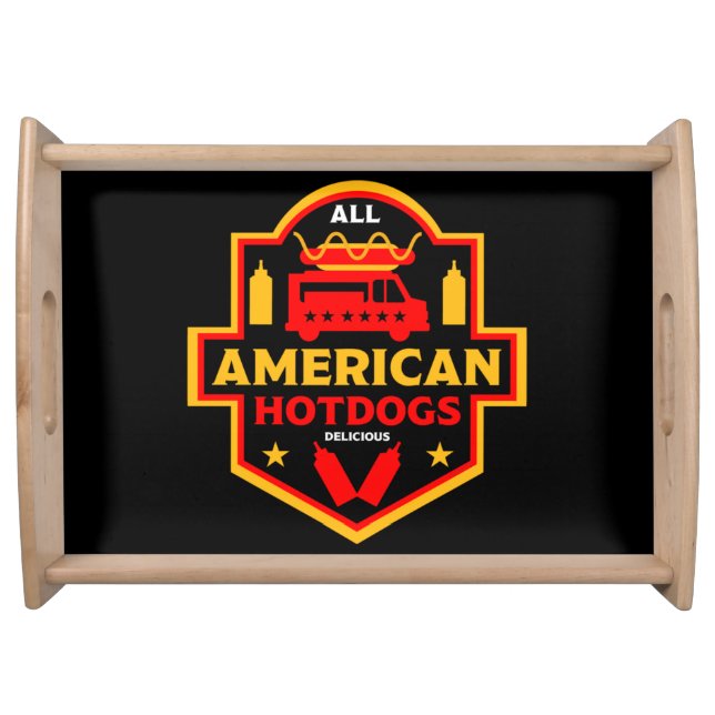 All American Hotdogs Foodies    Serving Tray (Front)