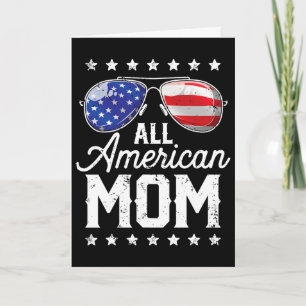 All American Mom 4th Of July Mother's Day Sungles Card